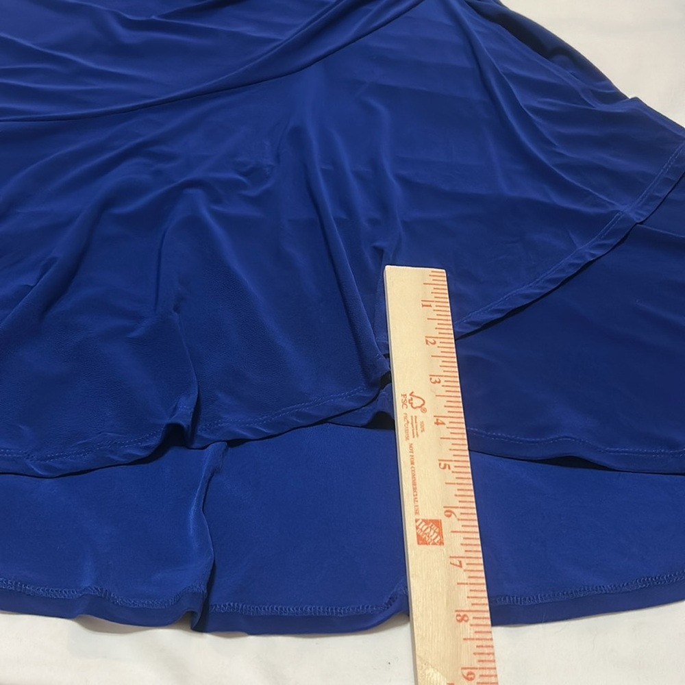 Kensie Women's Blue Faux Wrap Midi Dress size M NWT - Picture 13 of 15